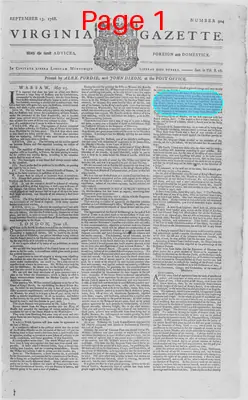 Page thumbnail for The Virginia Gazette