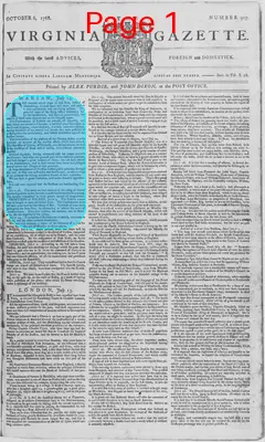 Page thumbnail for The Virginia Gazette