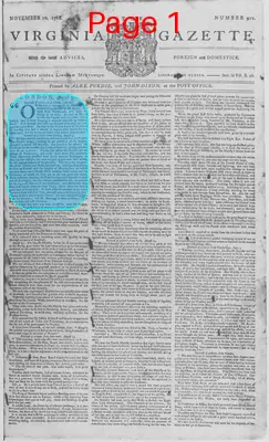 Page thumbnail for The Virginia Gazette