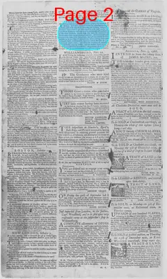 Page thumbnail for The Virginia Gazette