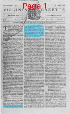 Page thumbnail for The Virginia Gazette
