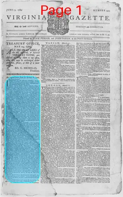 Page thumbnail for The Virginia Gazette