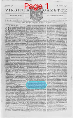 Page thumbnail for The Virginia Gazette