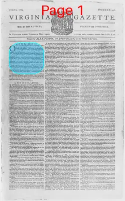 Page thumbnail for The Virginia Gazette