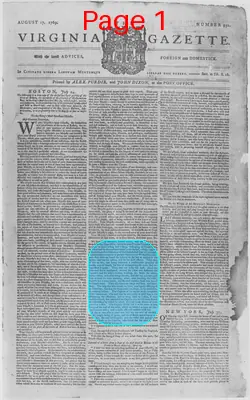Page thumbnail for The Virginia Gazette