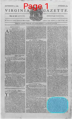 Page thumbnail for The Virginia Gazette