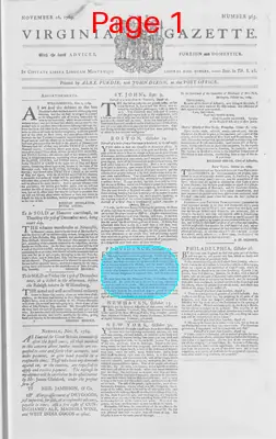 Page thumbnail for The Virginia Gazette