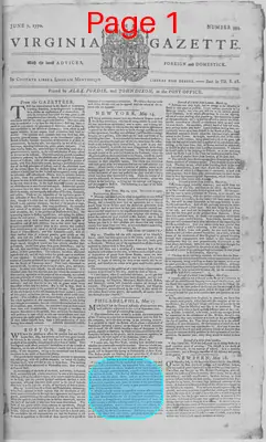 Page thumbnail for The Virginia Gazette