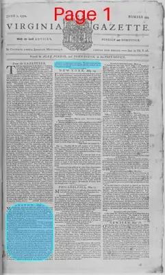 Page thumbnail for The Virginia Gazette