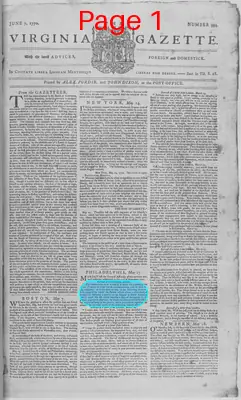 Page thumbnail for The Virginia Gazette