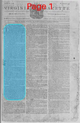 Page thumbnail for The Virginia Gazette