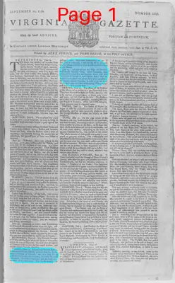 Page thumbnail for The Virginia Gazette
