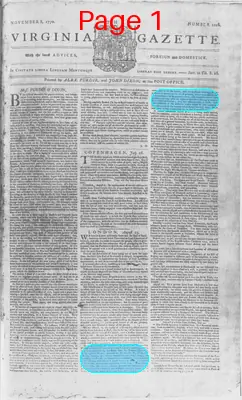 Page thumbnail for The Virginia Gazette