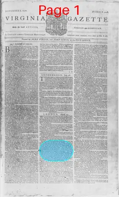 Page thumbnail for The Virginia Gazette