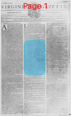 Page thumbnail for The Virginia Gazette