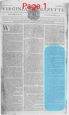 Page thumbnail for The Virginia Gazette