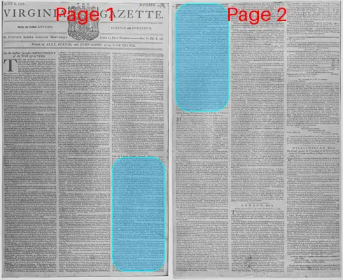 Page thumbnail for The Virginia Gazette