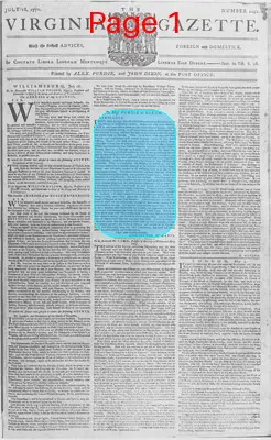 Page thumbnail for The Virginia Gazette