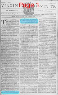 Page thumbnail for The Virginia Gazette