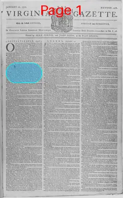 Page thumbnail for The Virginia Gazette