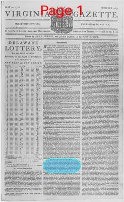 Page thumbnail for The Virginia Gazette