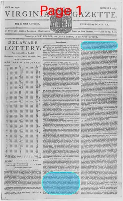 Page thumbnail for The Virginia Gazette