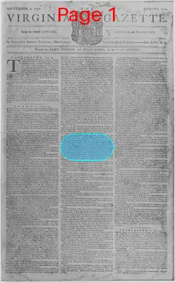 Page thumbnail for The Virginia Gazette