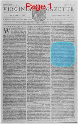 Page thumbnail for The Virginia Gazette