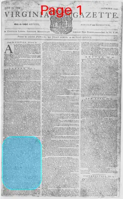 Page thumbnail for The Virginia Gazette