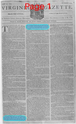 Page thumbnail for The Virginia Gazette