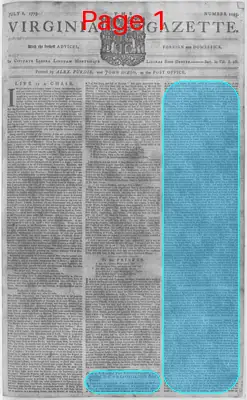 Page thumbnail for The Virginia Gazette