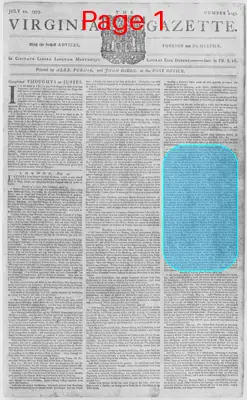 Page thumbnail for The Virginia Gazette