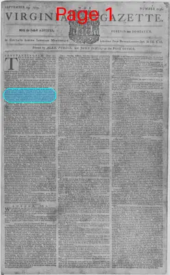 Page thumbnail for The Virginia Gazette