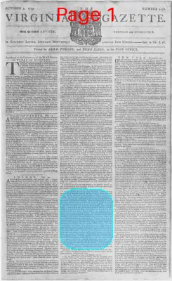 Page thumbnail for The Virginia Gazette