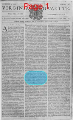 Page thumbnail for The Virginia Gazette