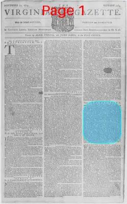 Page thumbnail for The Virginia Gazette
