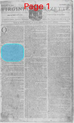 Page thumbnail for The Virginia Gazette