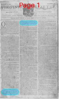 Page thumbnail for The Virginia Gazette