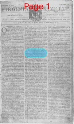 Page thumbnail for The Virginia Gazette