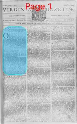 Page thumbnail for The Virginia Gazette