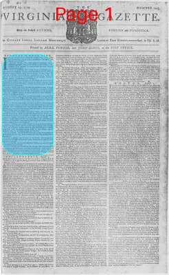 Page thumbnail for The Virginia Gazette