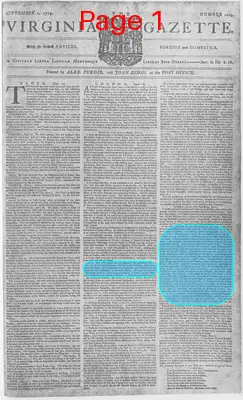 Page thumbnail for The Virginia Gazette