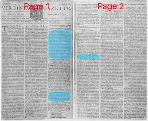 Page thumbnail for The Virginia Gazette