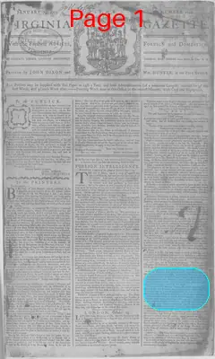Page thumbnail for The Virginia Gazette