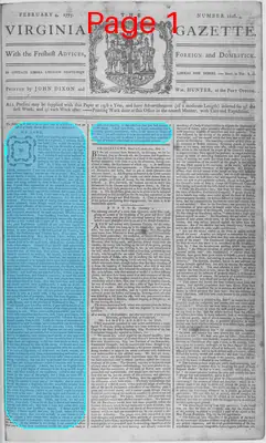 Page thumbnail for The Virginia Gazette