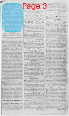 Page thumbnail for The Virginia Gazette