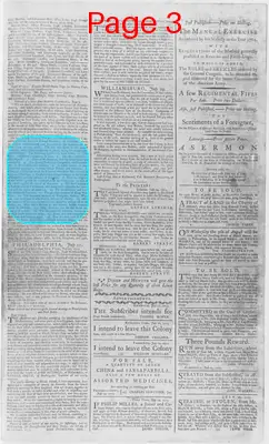 Page thumbnail for The Virginia Gazette