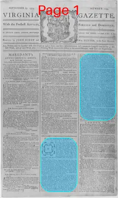 Page thumbnail for The Virginia Gazette