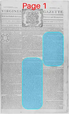 Page thumbnail for The Virginia Gazette