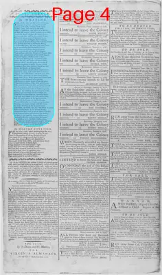 Page thumbnail for The Virginia Gazette